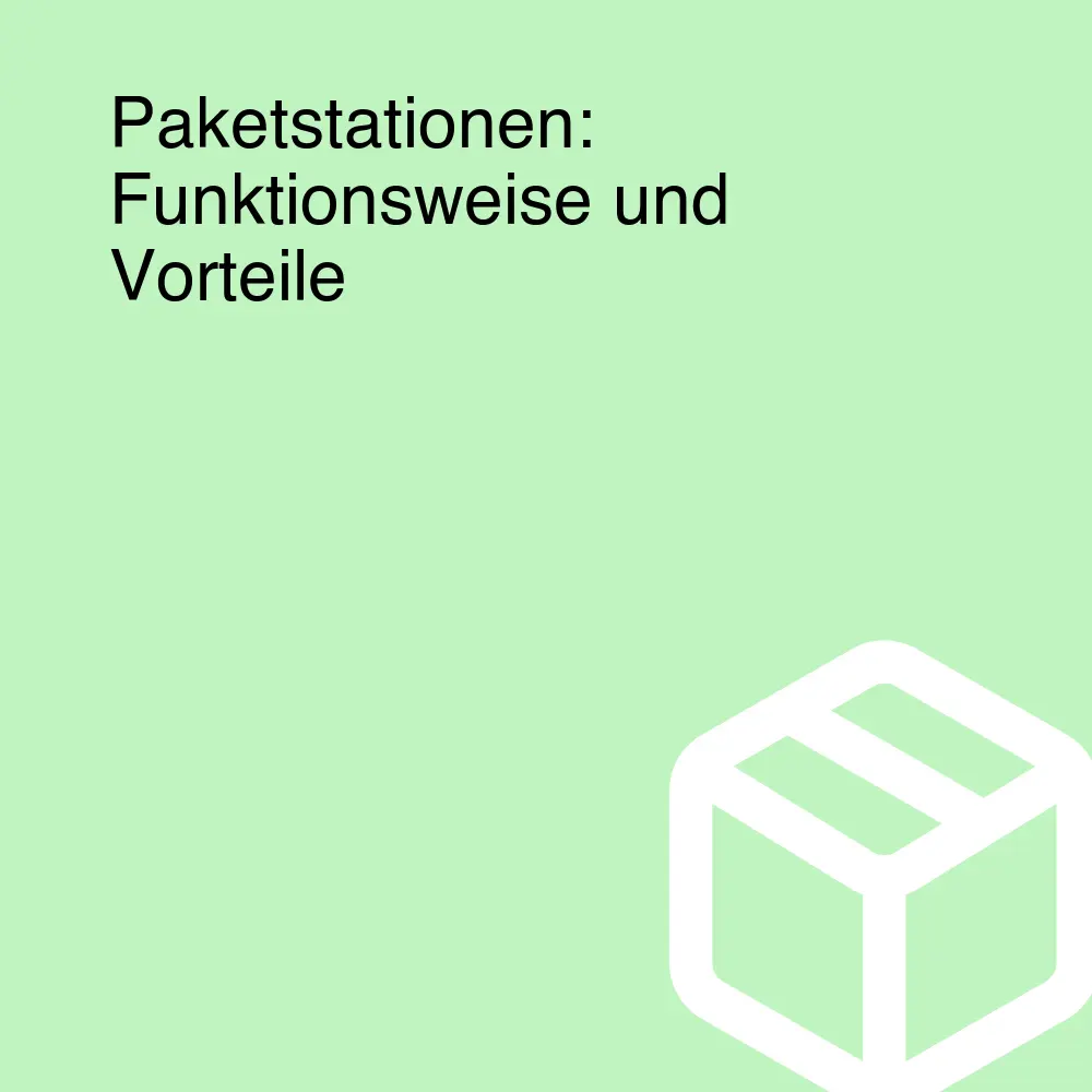 Paketstationen: Funktionsweise und Vorteile