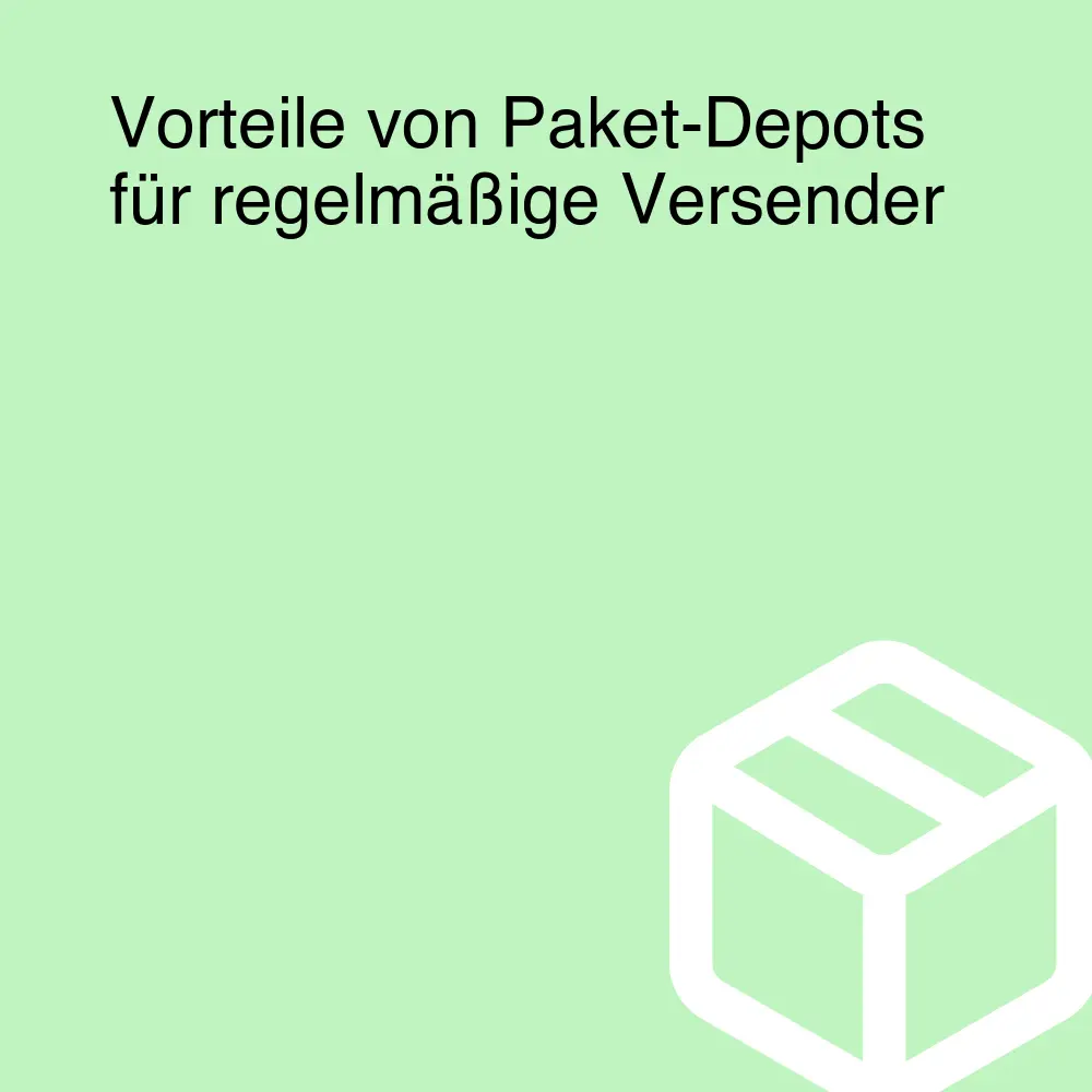 Vorteile von Paket-Depots für regelmäßige Versender