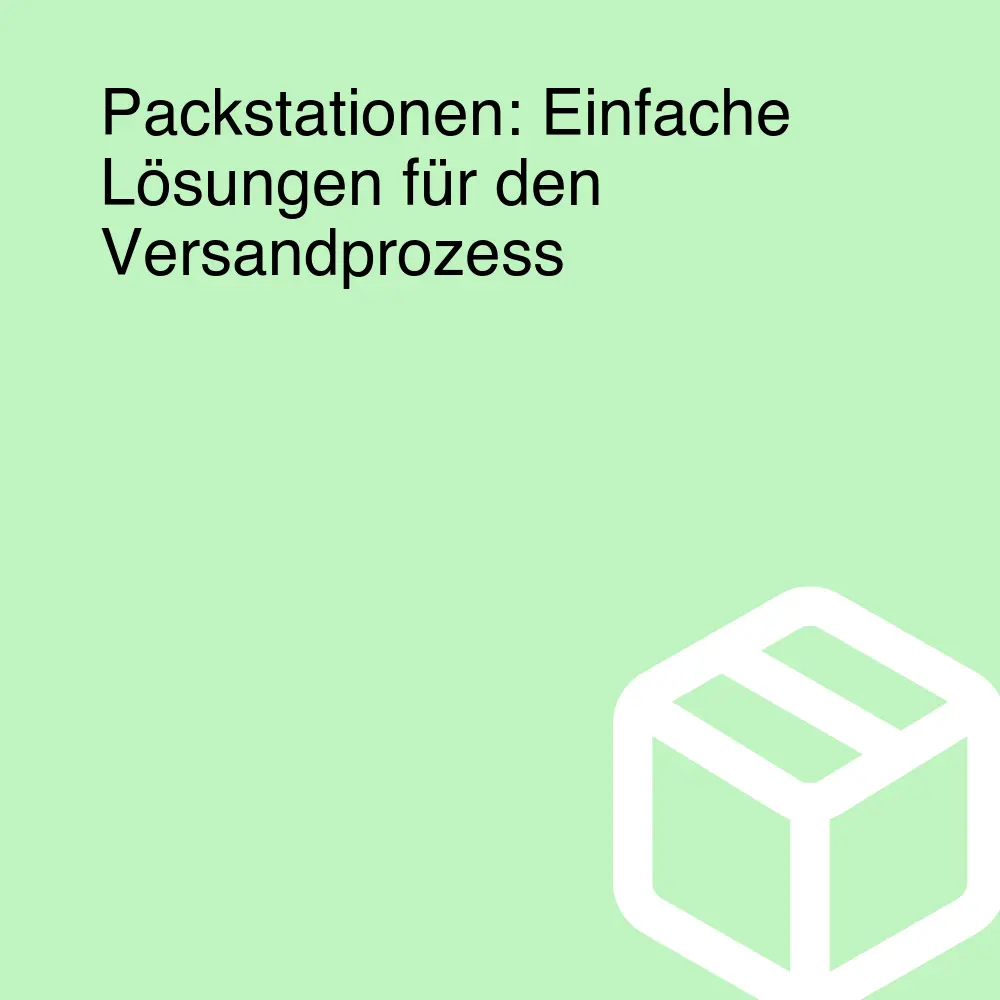 Packstationen: Einfache Lösungen für den Versandprozess