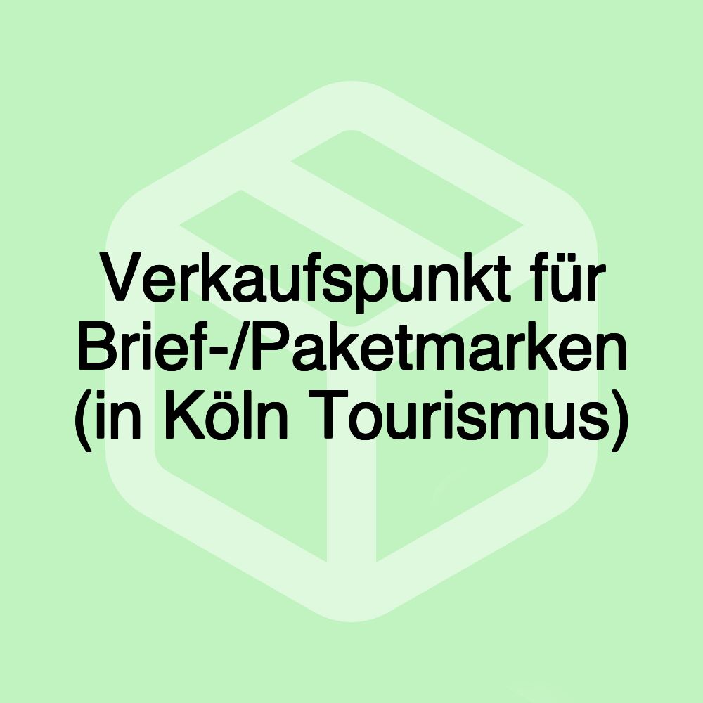 Verkaufspunkt für Brief-/Paketmarken (in Köln Tourismus)