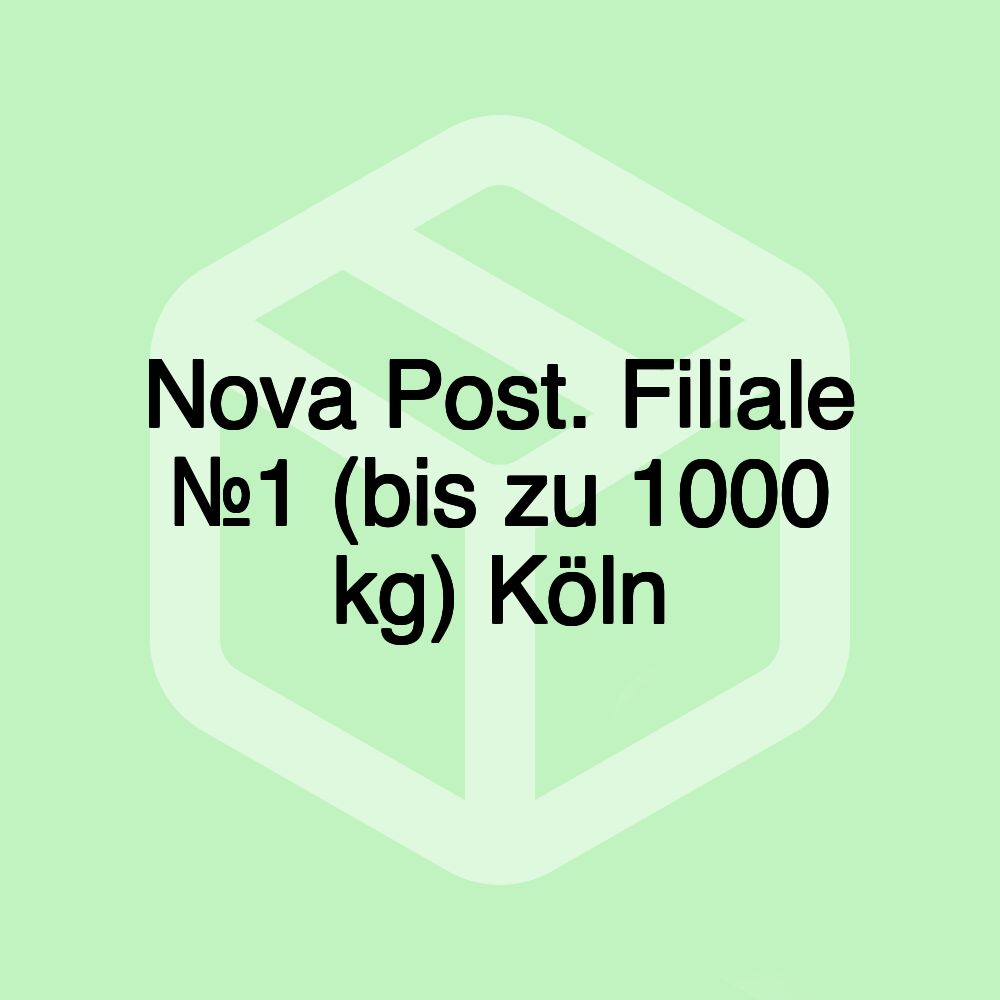 Nova Post. Filiale №1 (bis zu 1000 kg) Köln