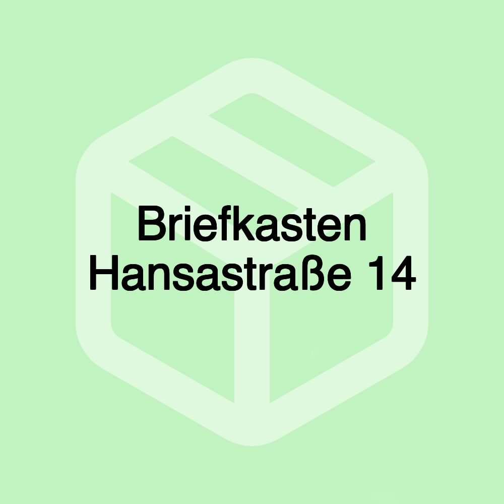 Briefkasten Hansastraße 14