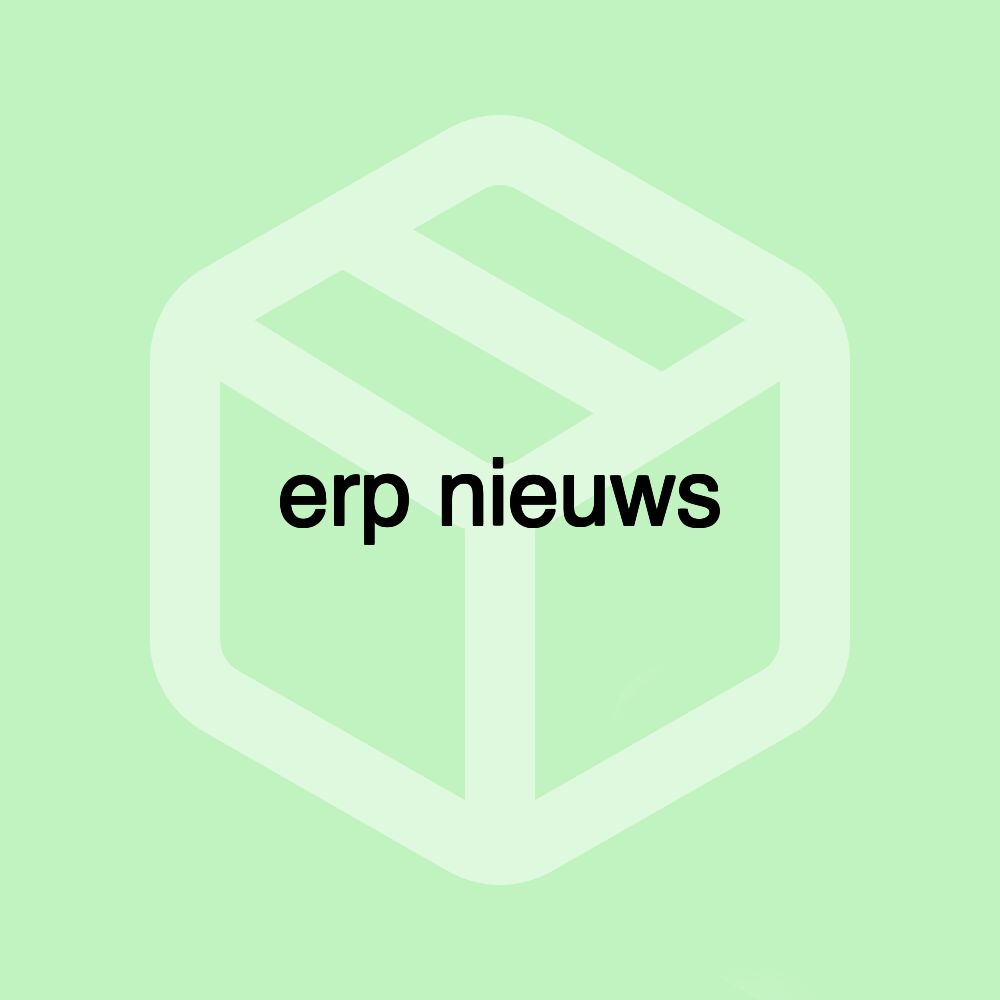 erp nieuws