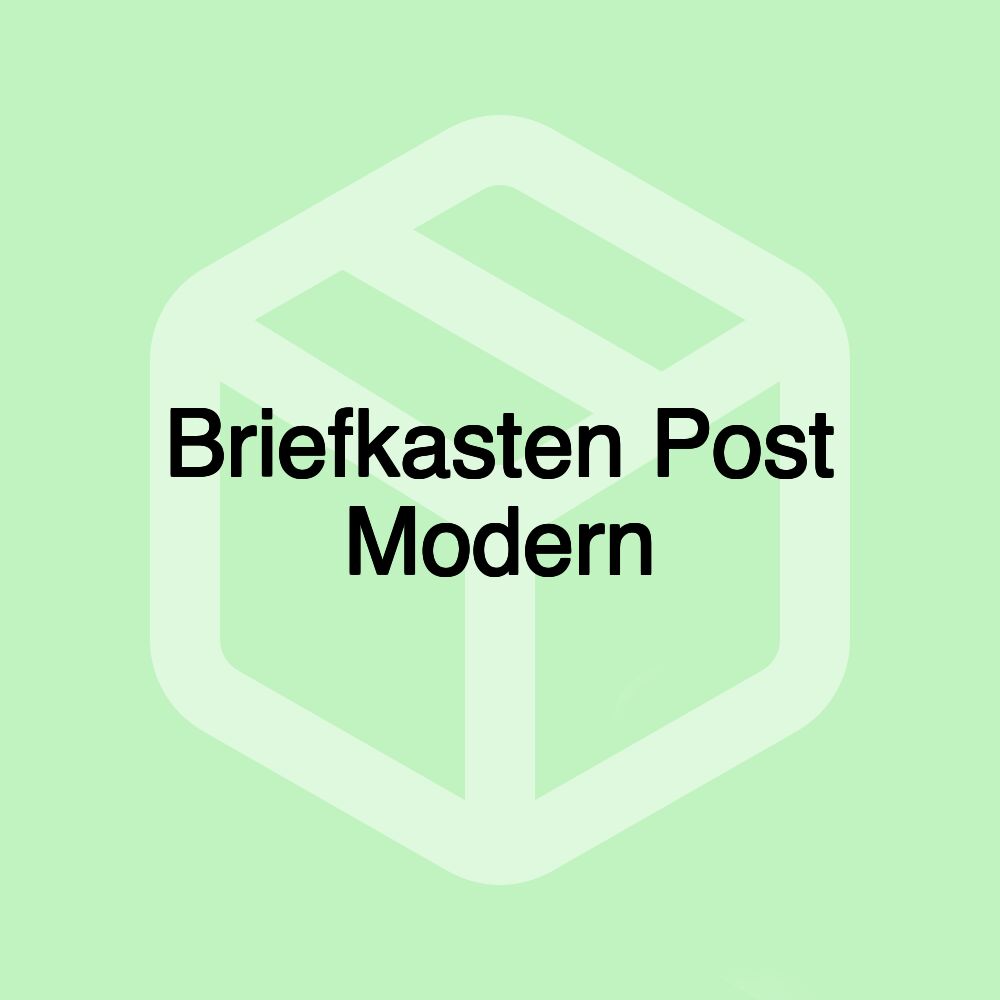 Briefkasten Post Modern