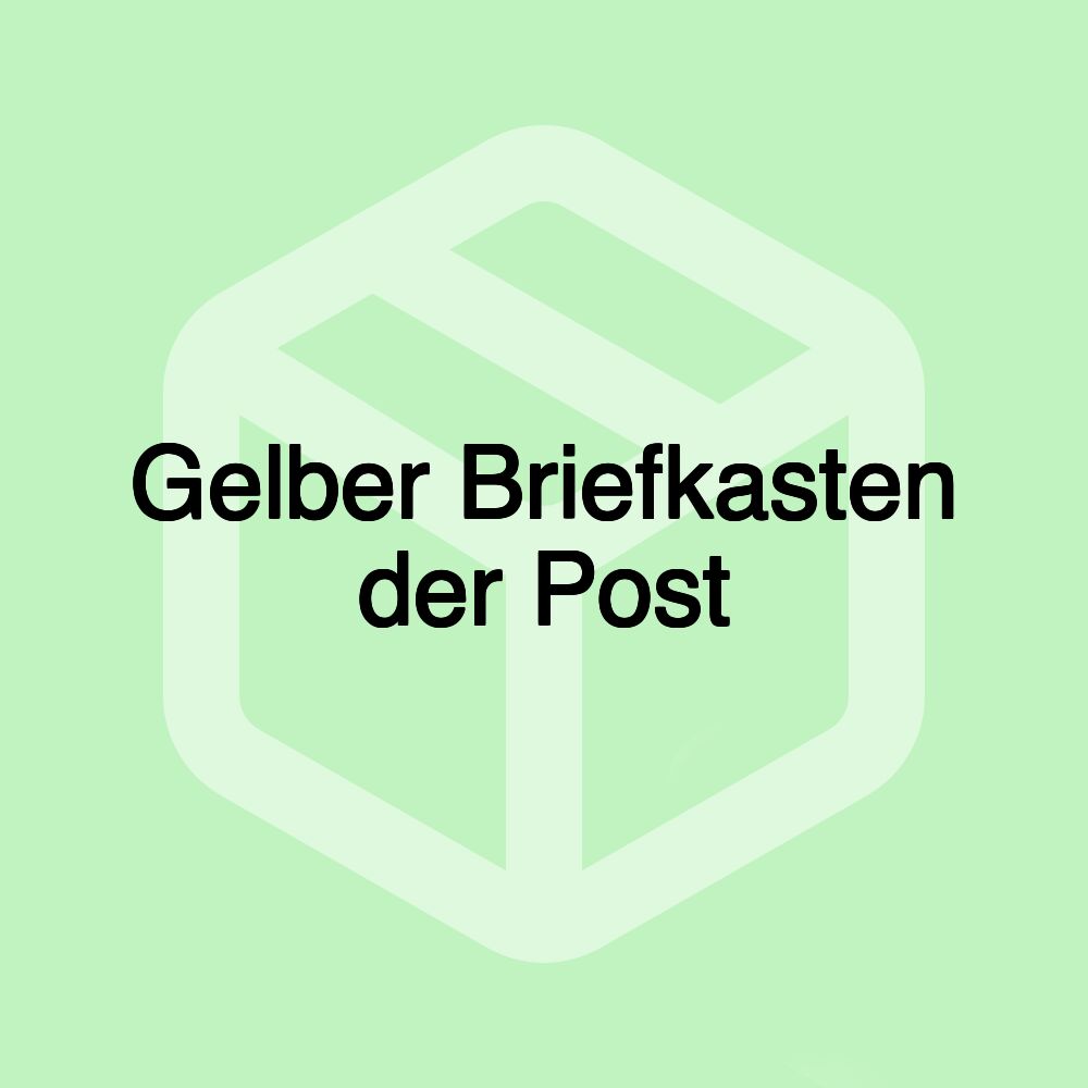 Gelber Briefkasten der Post