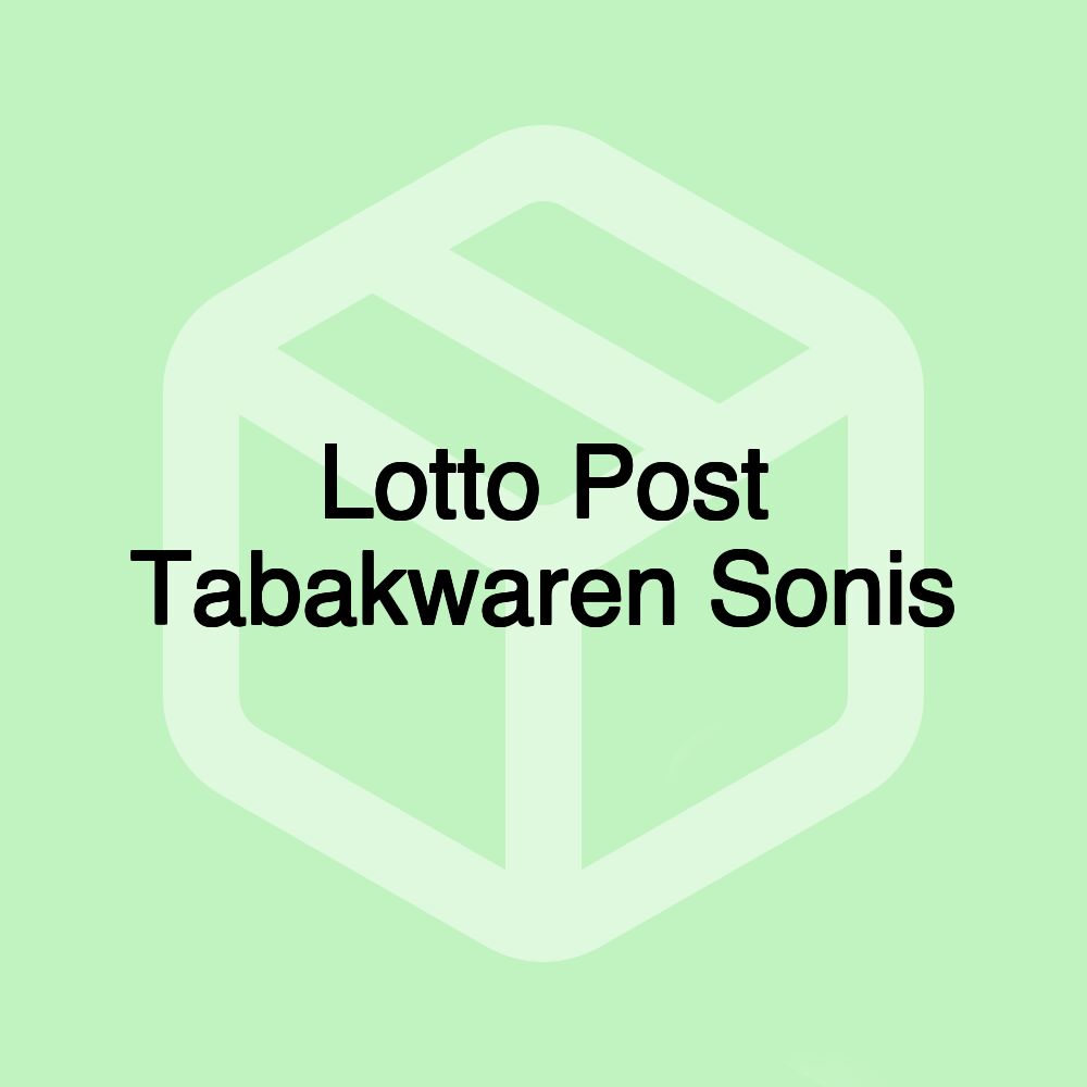 Lotto Post Tabakwaren Sonis