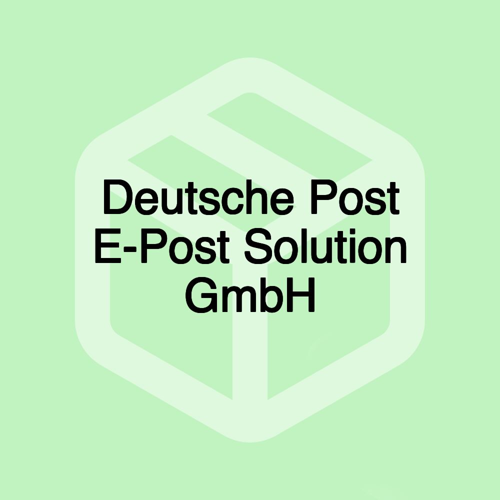 Deutsche Post E-Post Solution GmbH