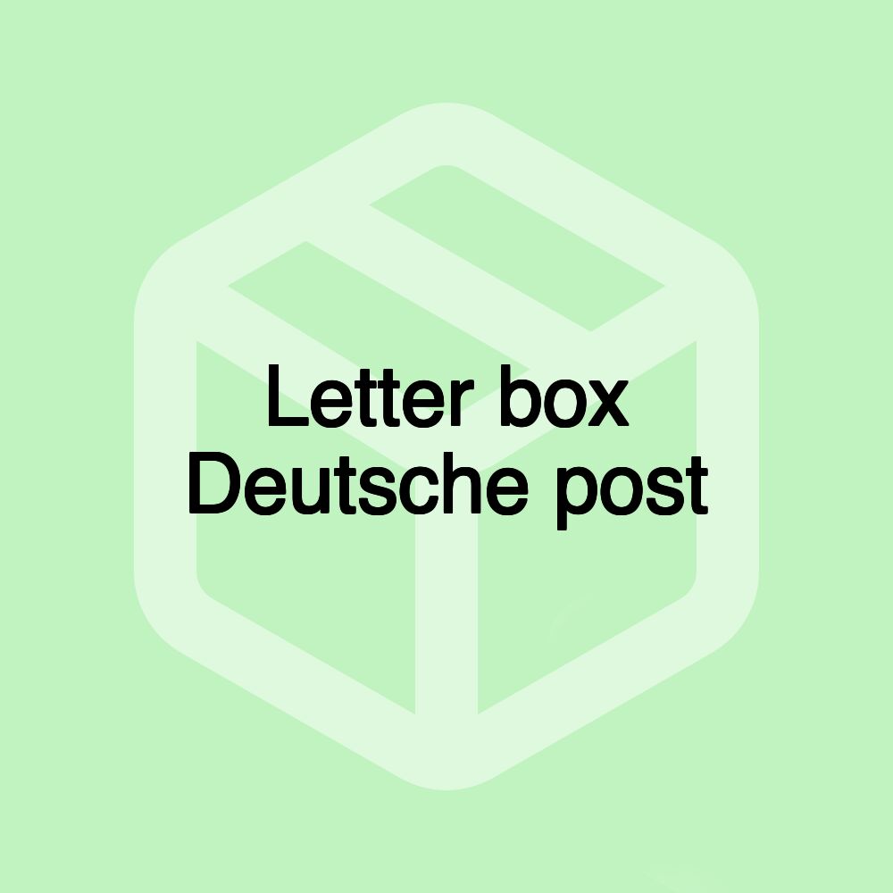 Letter box Deutsche post