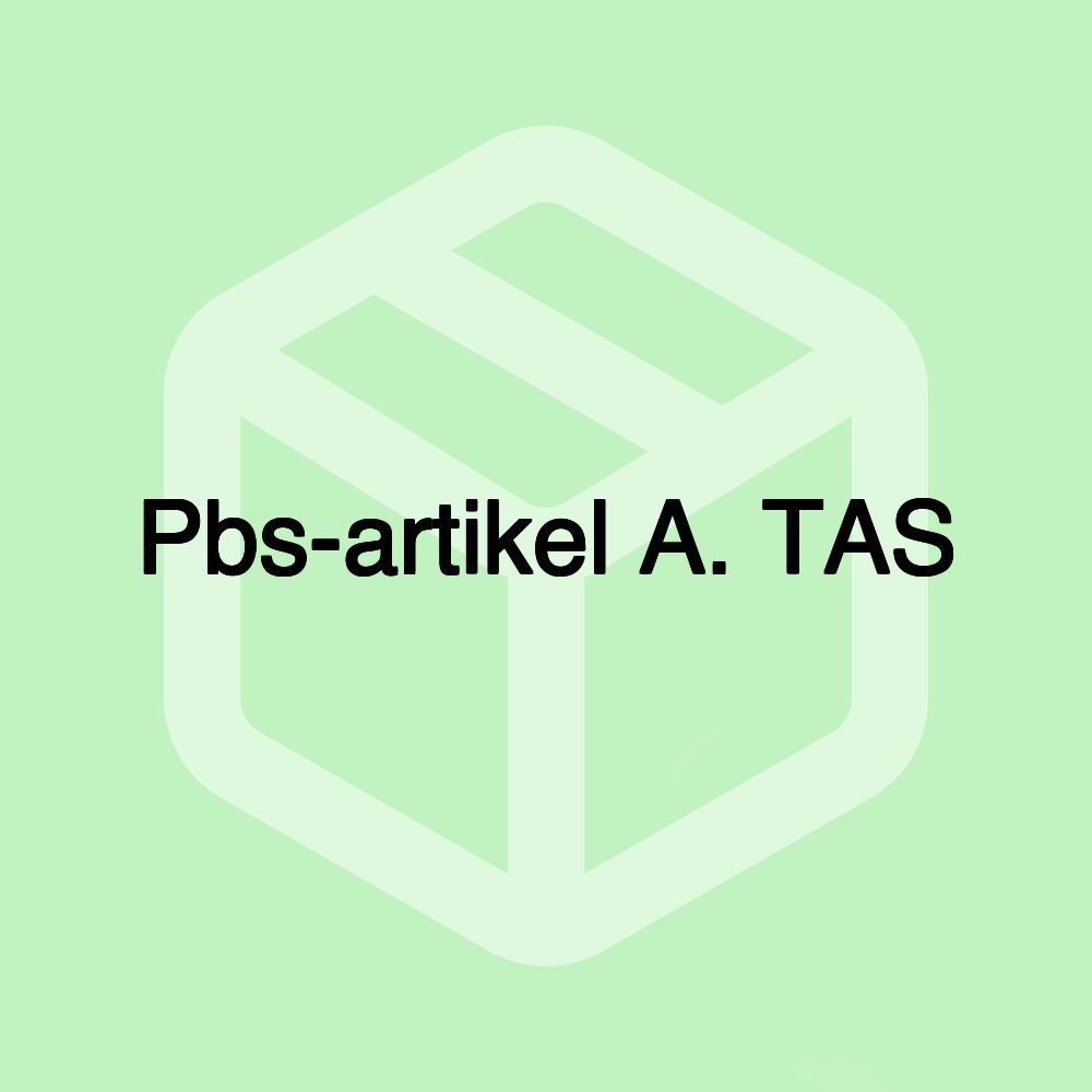 Pbs-artikel A. TAS