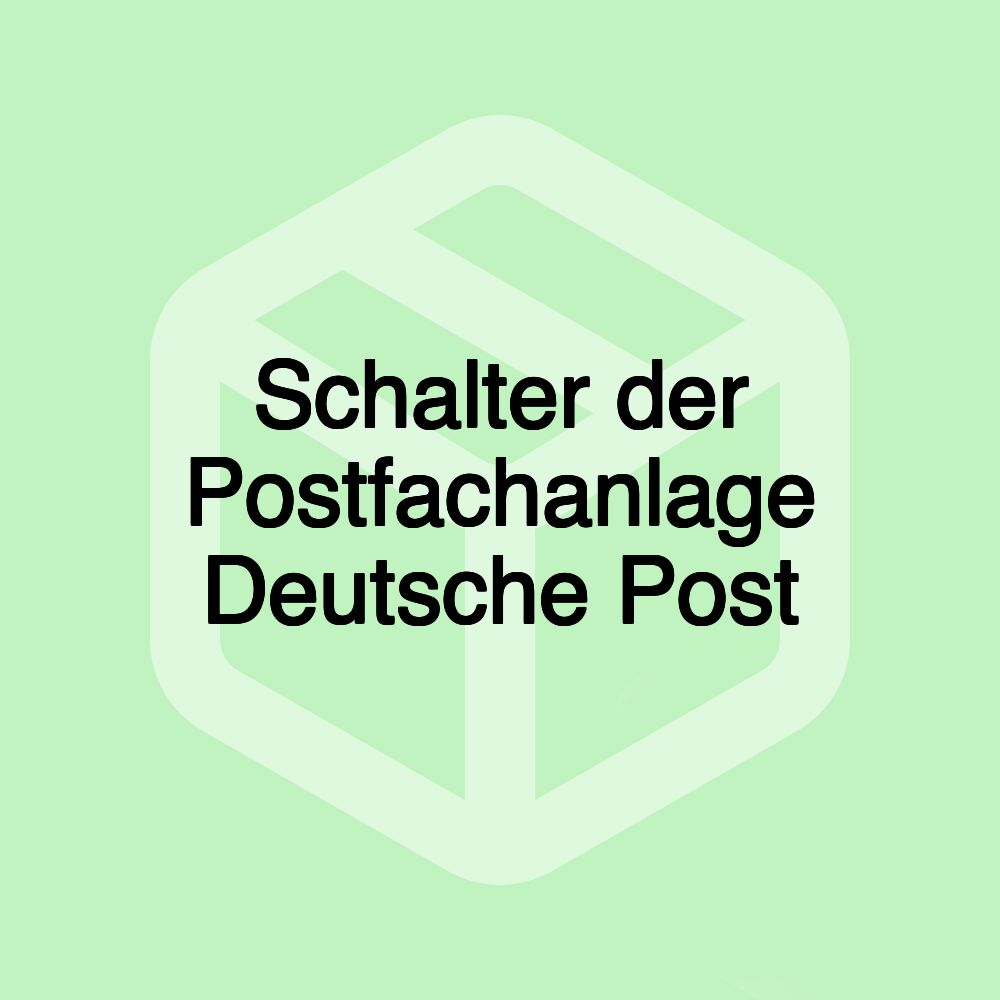 Schalter der Postfachanlage Deutsche Post