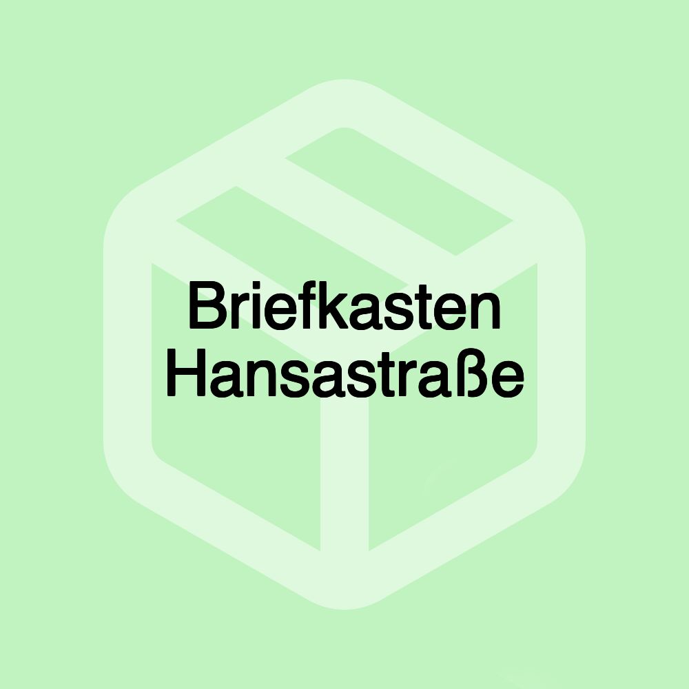 Briefkasten Hansastraße