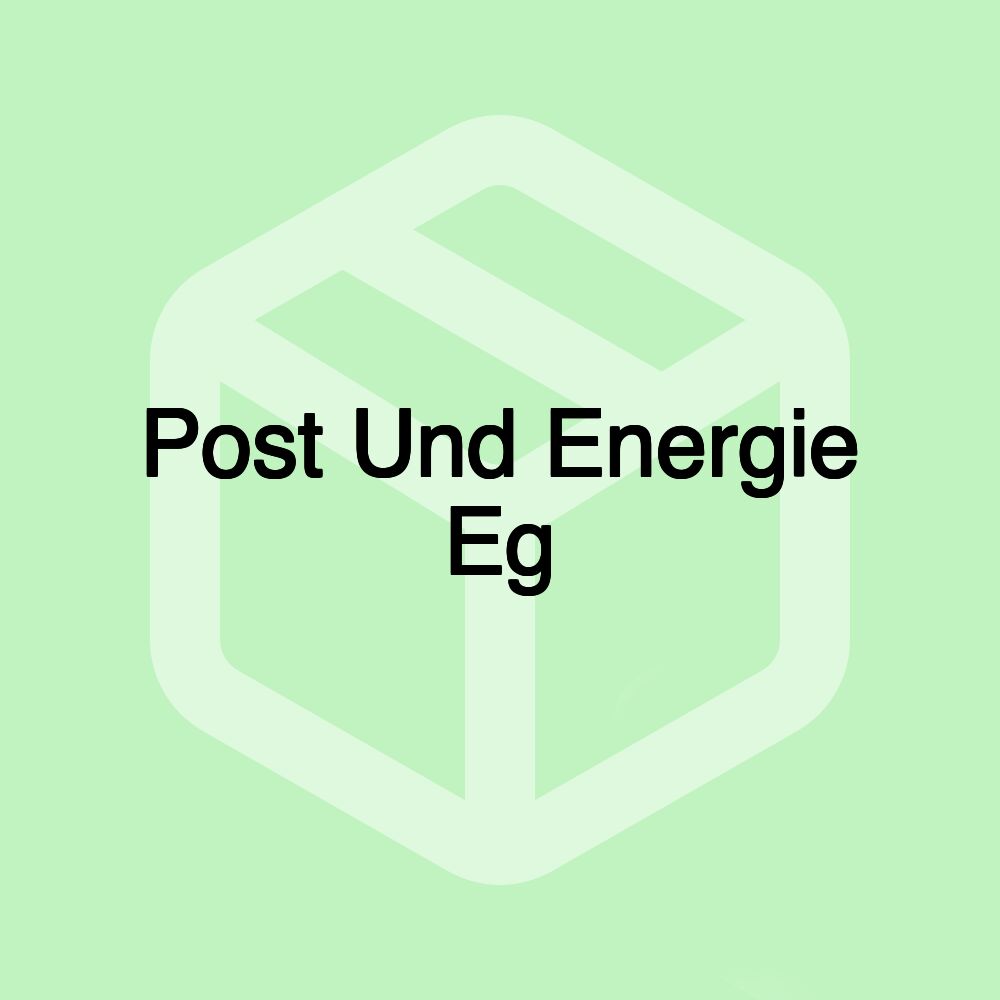 Post Und Energie Eg