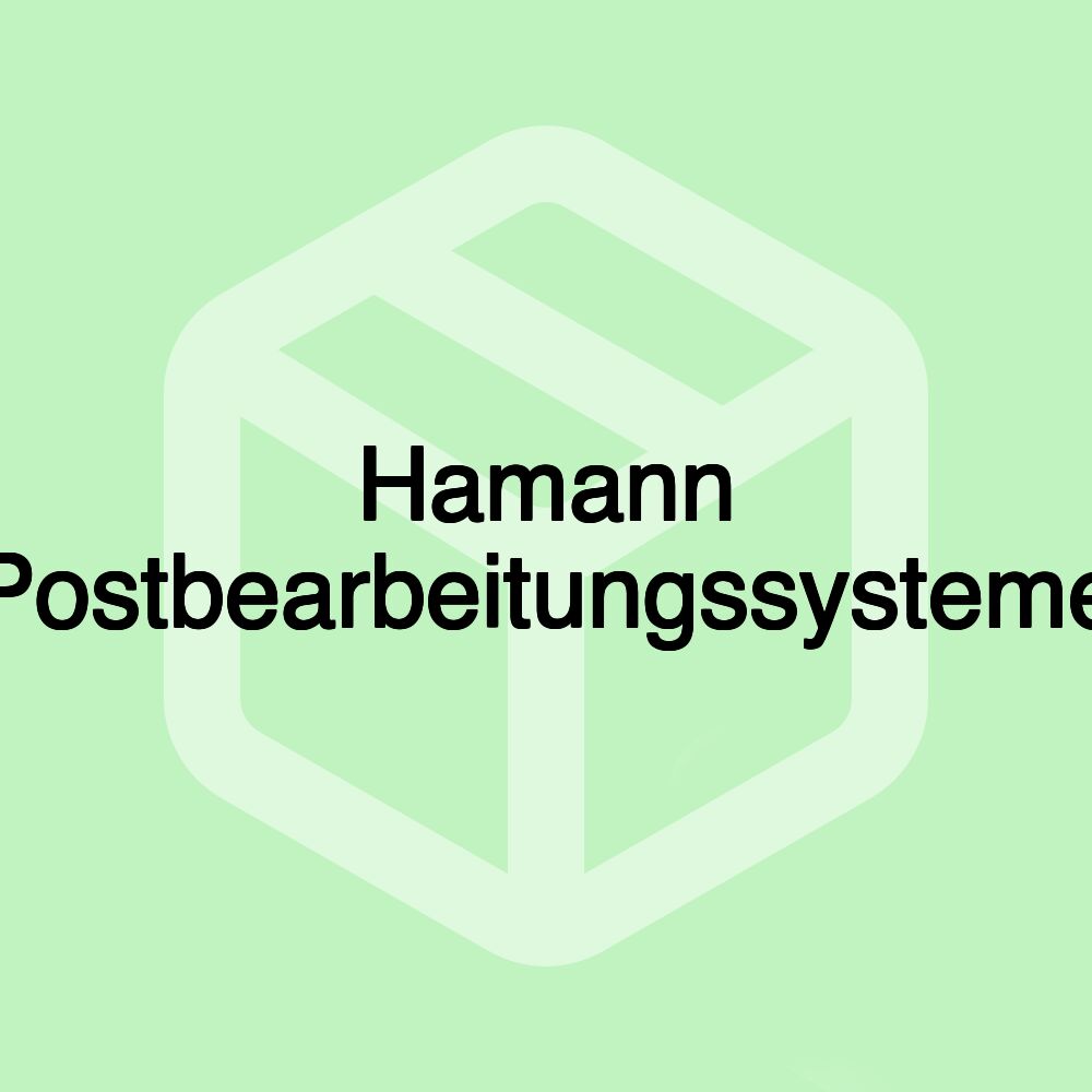 Hamann Postbearbeitungssysteme