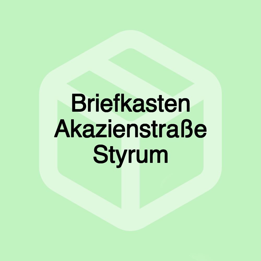 Briefkasten Akazienstraße Styrum