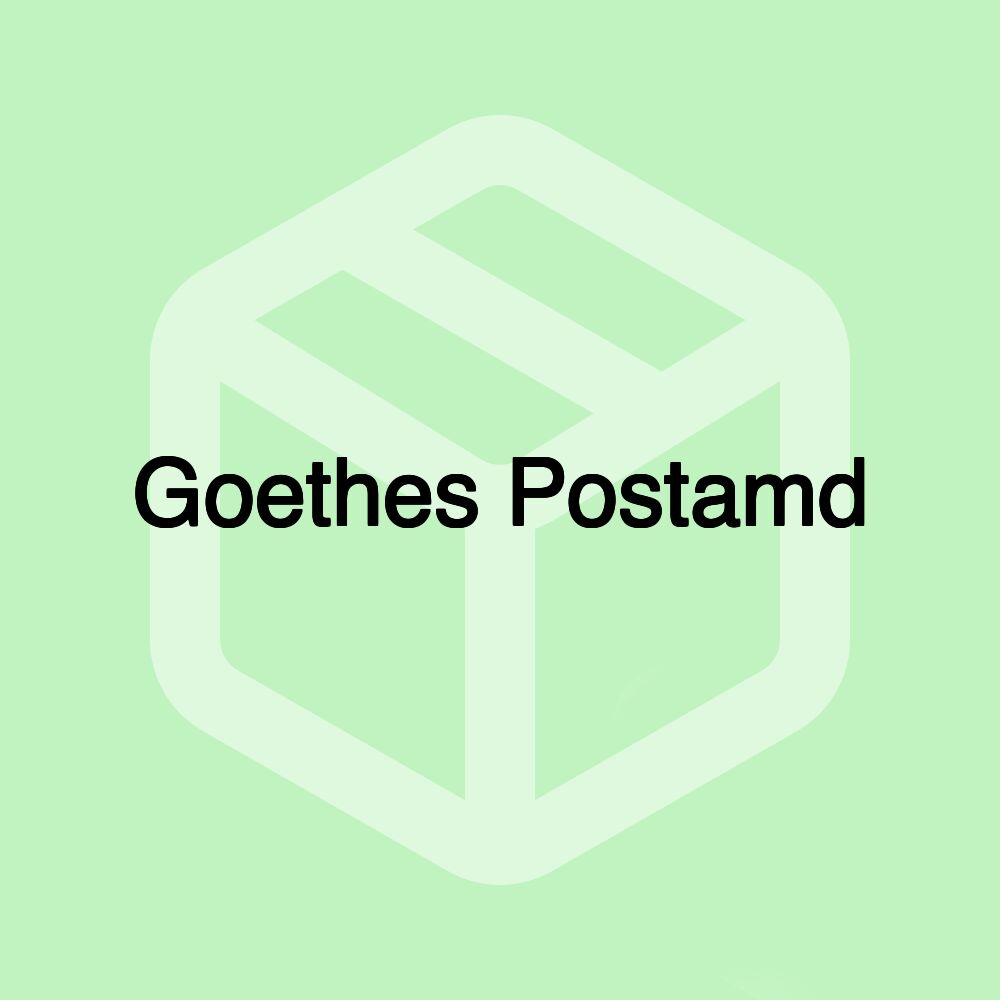 Goethes Postamd