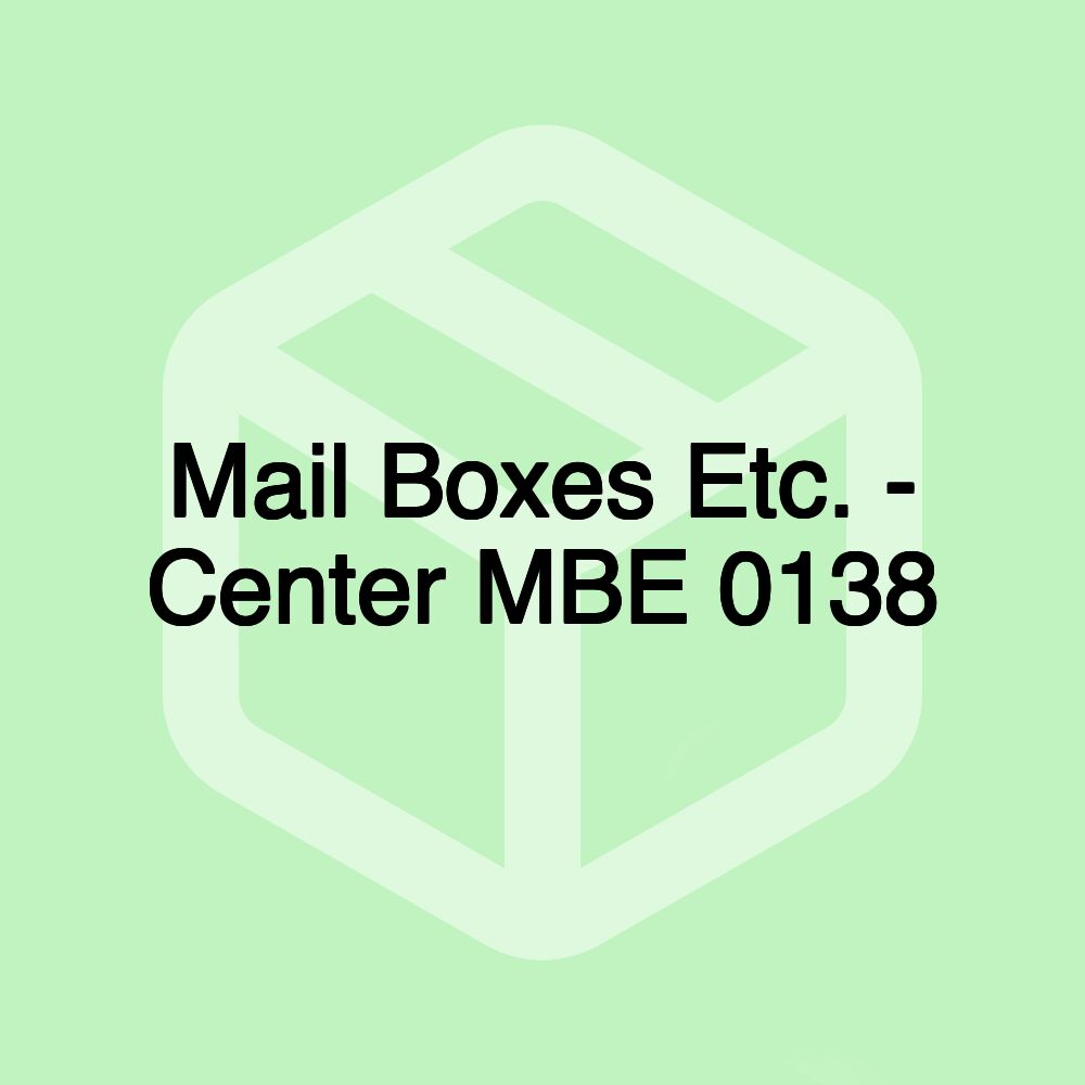 Mail Boxes Etc. - Center MBE 0138