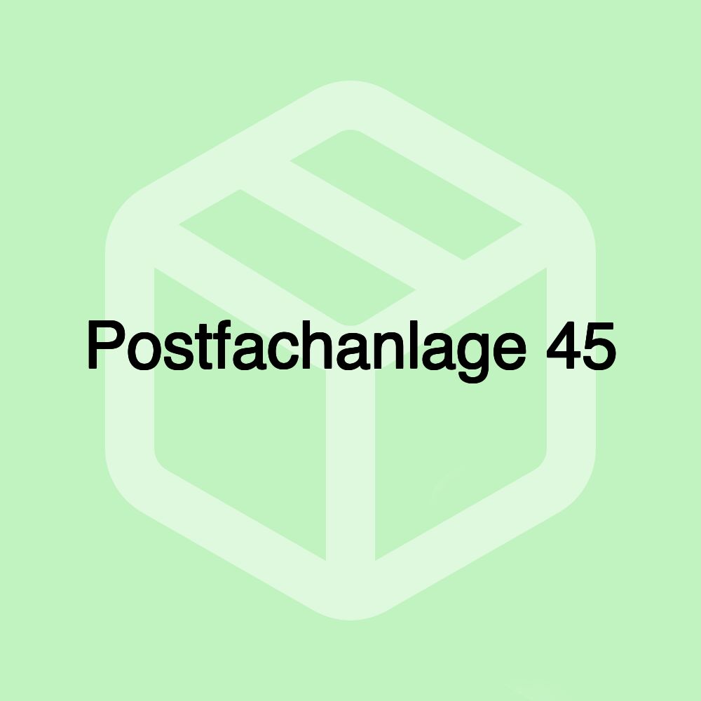 Postfachanlage 45