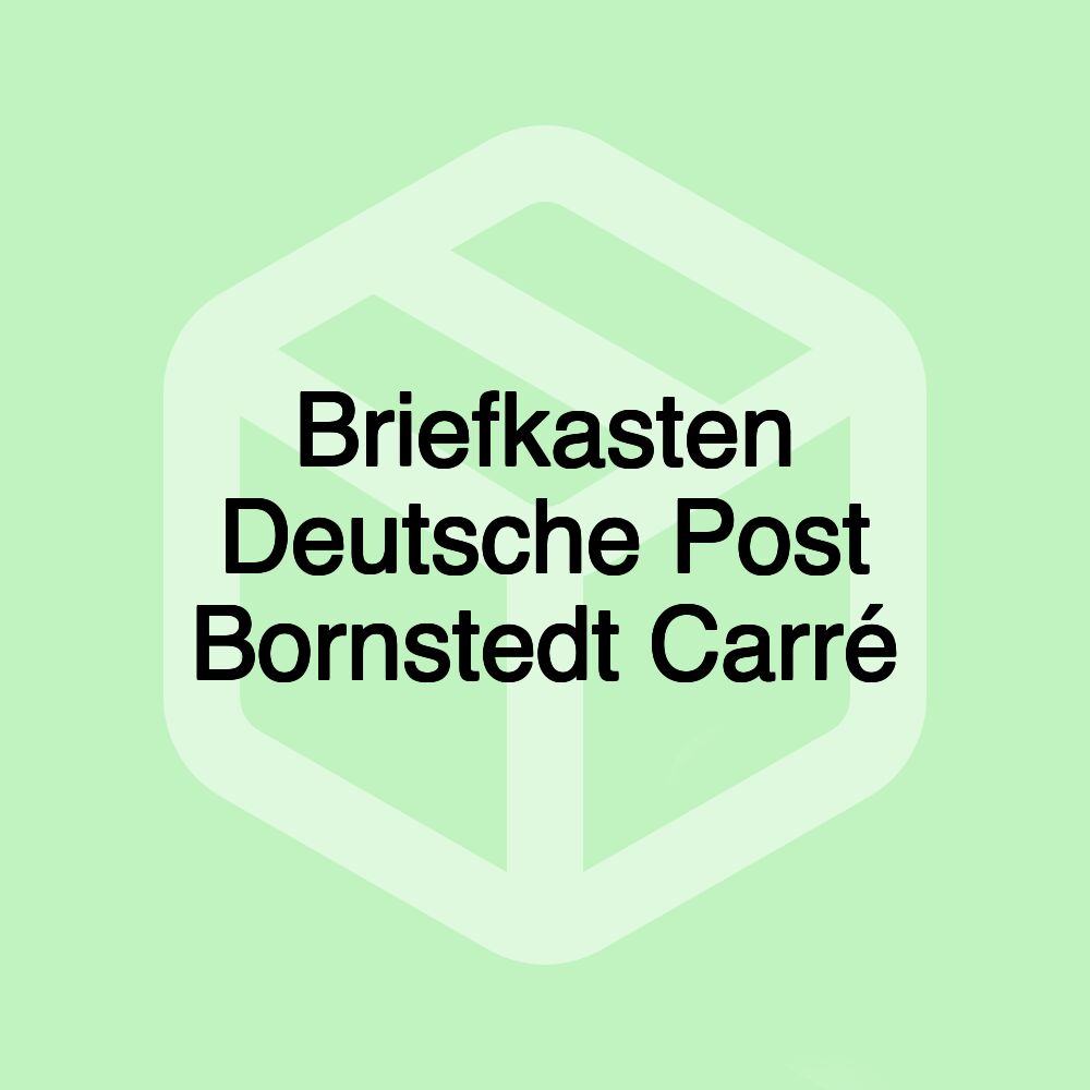 Briefkasten Deutsche Post Bornstedt Carré