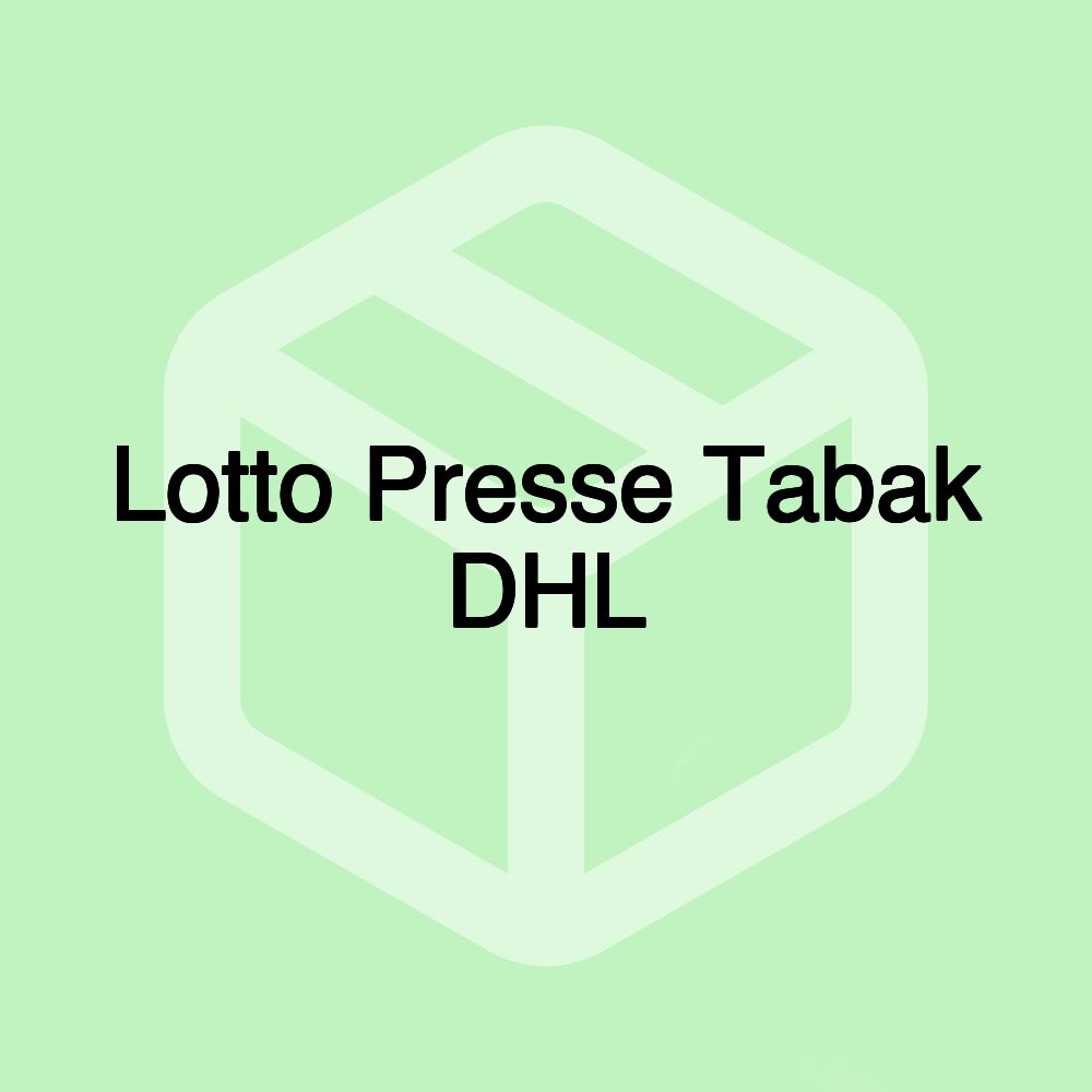 Lotto Presse Tabak DHL