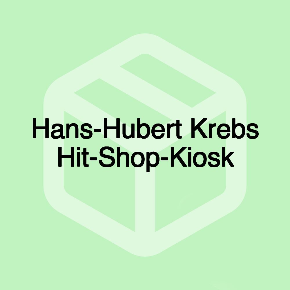 Hans-Hubert Krebs Hit-Shop-Kiosk