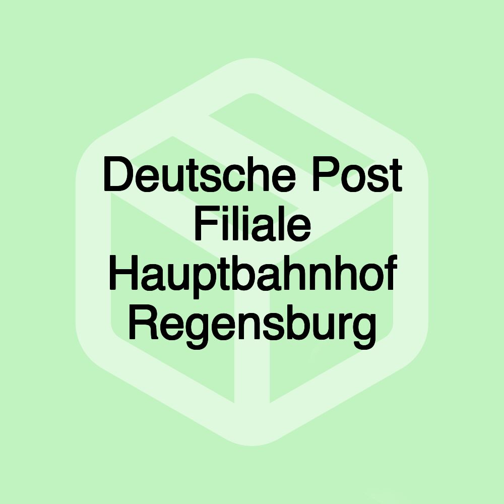 Deutsche Post Filiale Hauptbahnhof Regensburg