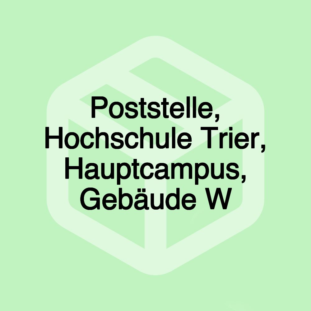 Poststelle, Hochschule Trier, Hauptcampus, Gebäude W