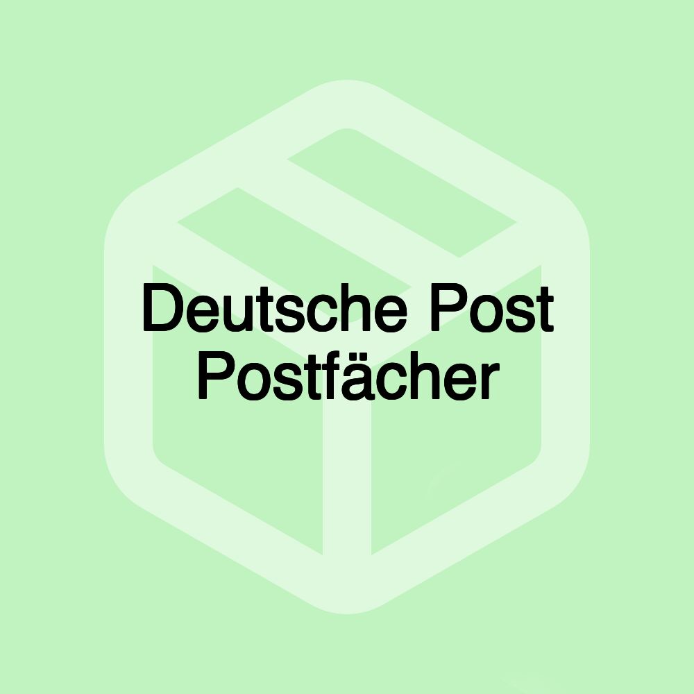 Deutsche Post Postfächer