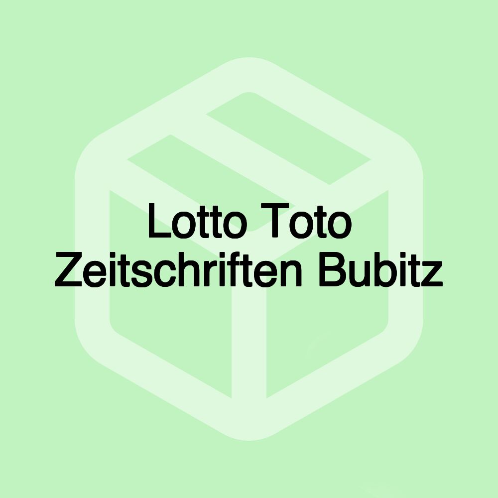 Lotto Toto Zeitschriften Bubitz