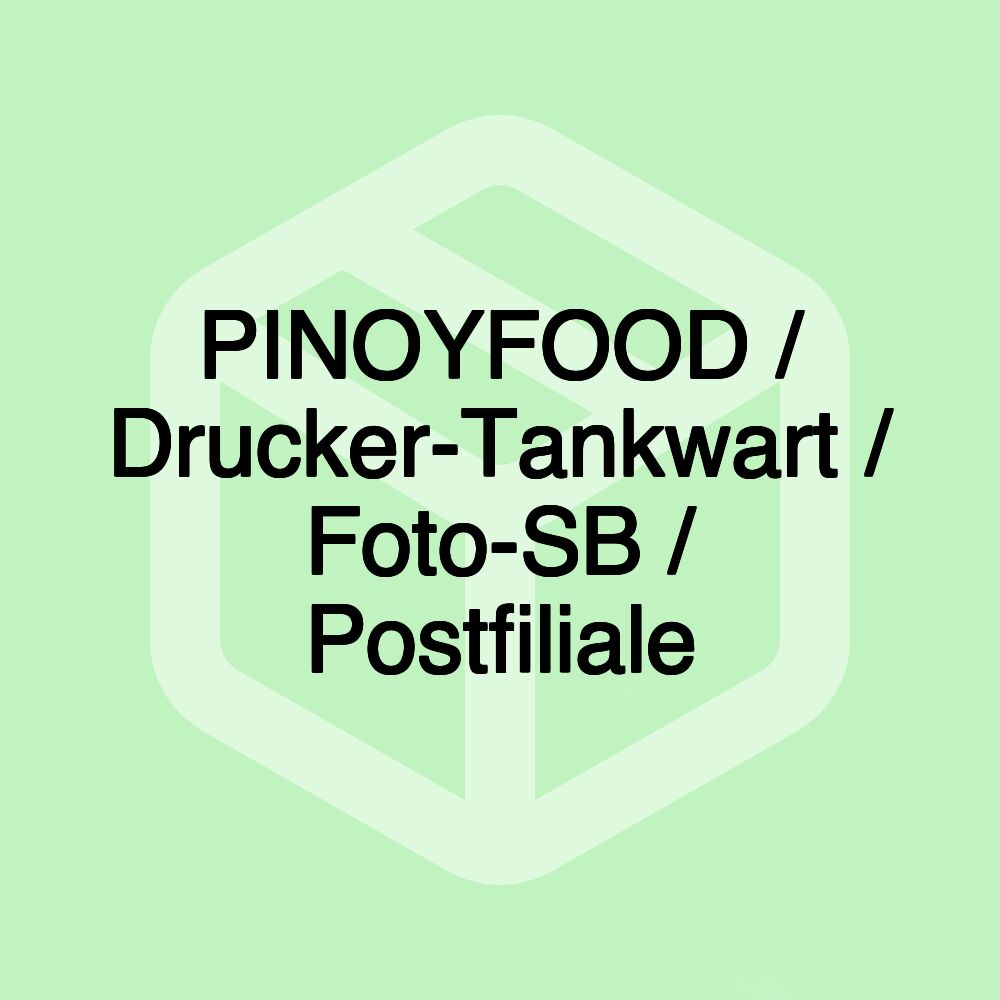 PINOYFOOD / Drucker-Tankwart / Foto-SB / Postfiliale