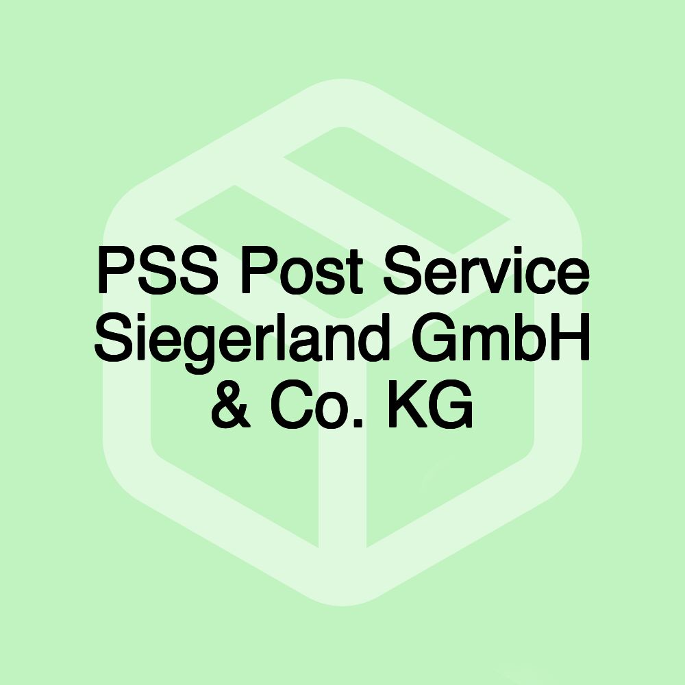 PSS Post Service Siegerland GmbH & Co. KG