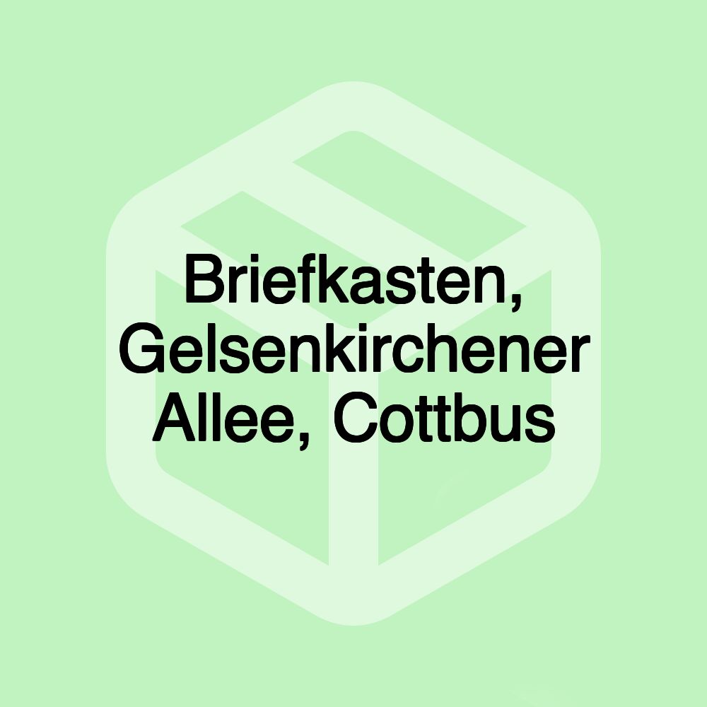 Briefkasten, Gelsenkirchener Allee, Cottbus