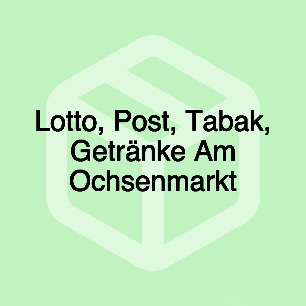 Lotto, Post, Tabak, Getränke Am Ochsenmarkt