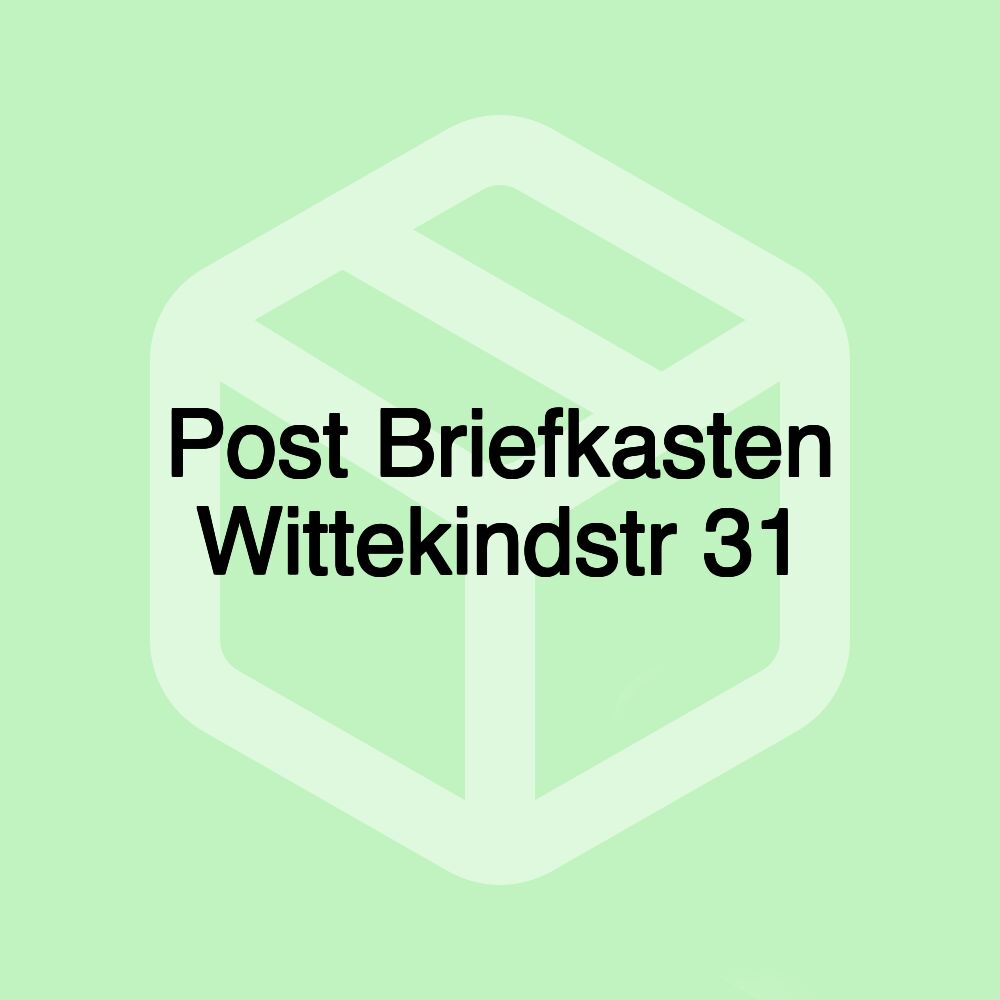 Post Briefkasten Wittekindstr 31