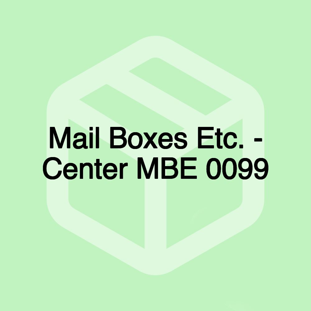 Mail Boxes Etc. - Center MBE 0099