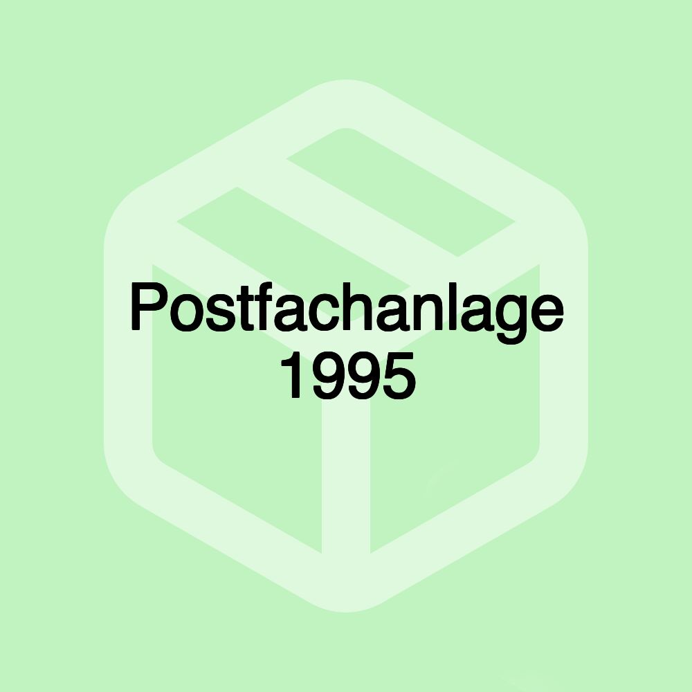 Postfachanlage 1995