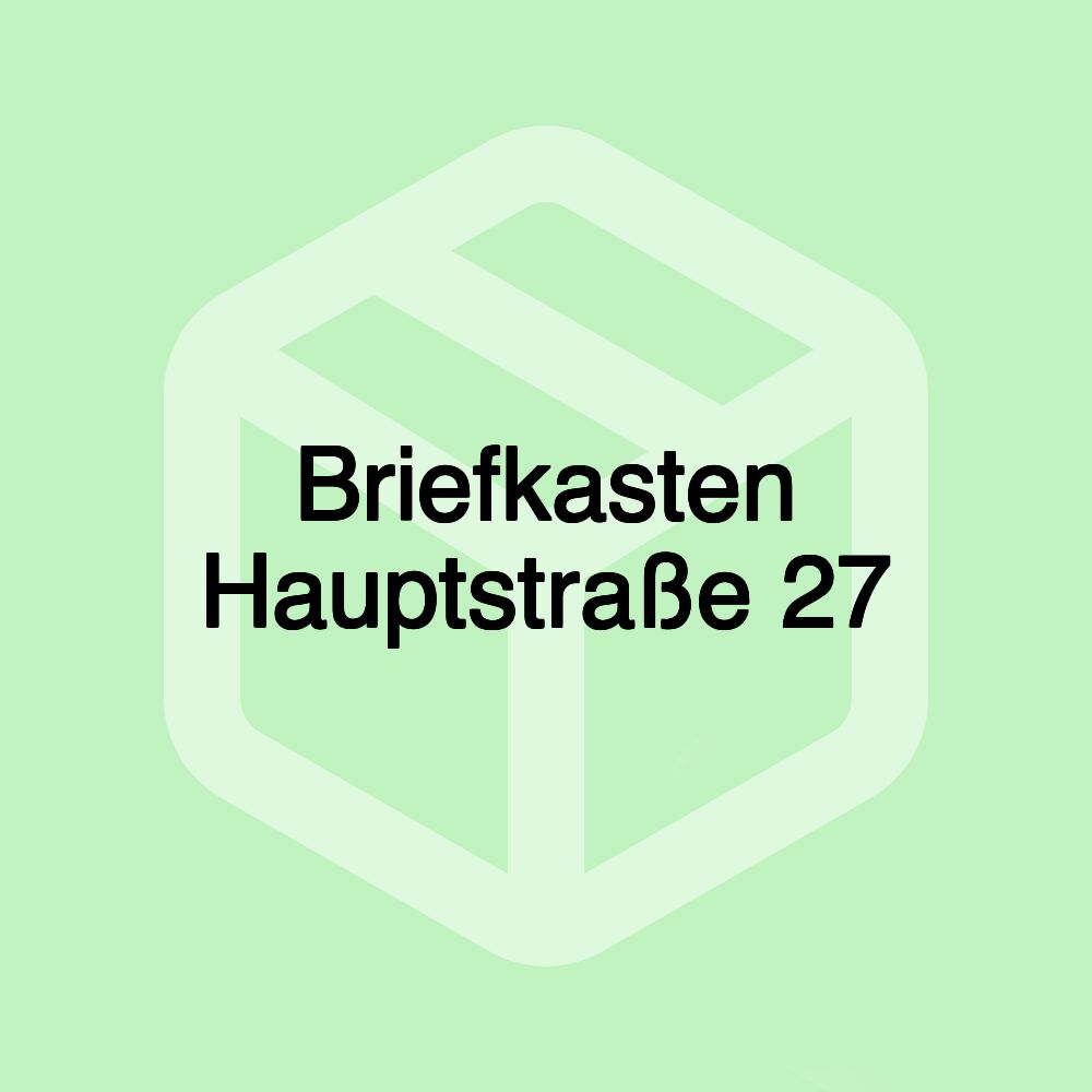 Briefkasten Hauptstraße 27