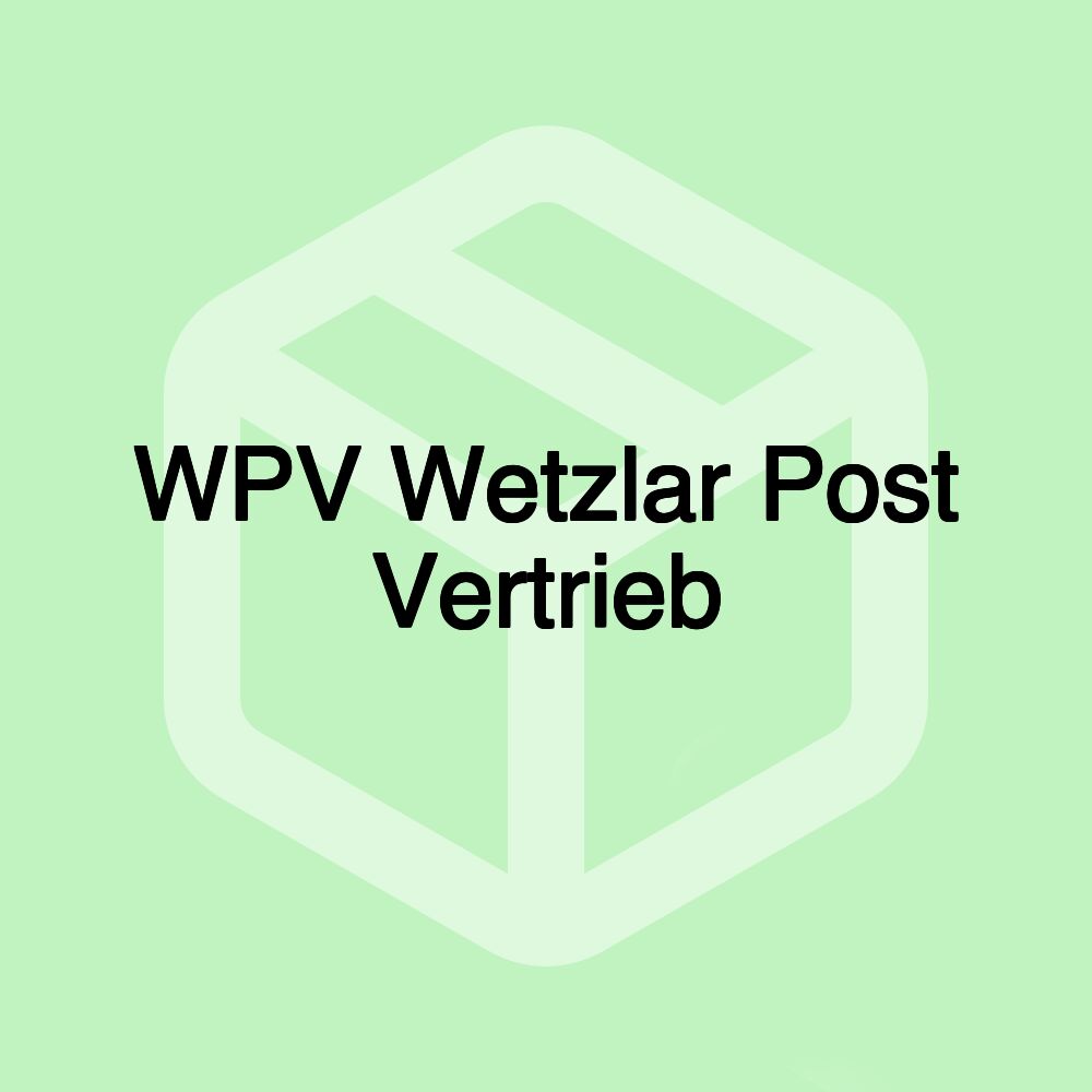 WPV Wetzlar Post Vertrieb