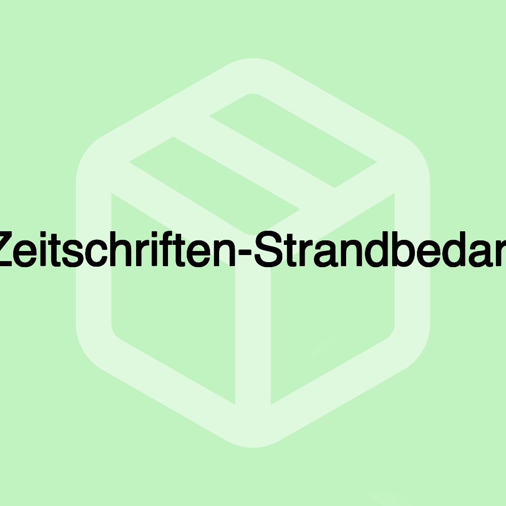 Zeitschriften-Strandbedarf