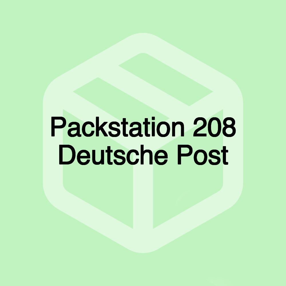 Packstation 208 Deutsche Post