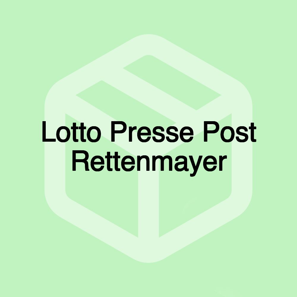 Lotto Presse Post Rettenmayer