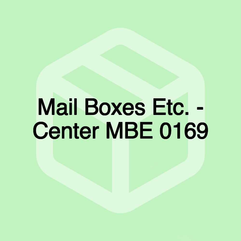 Mail Boxes Etc. - Center MBE 0169