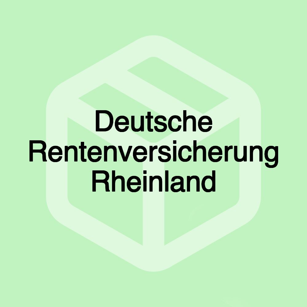 Deutsche Rentenversicherung Rheinland