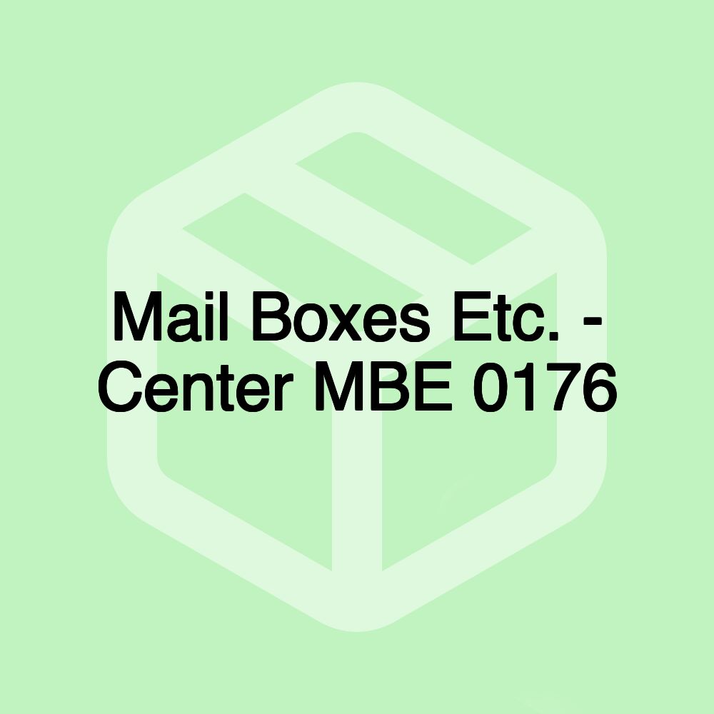 Mail Boxes Etc. - Center MBE 0176