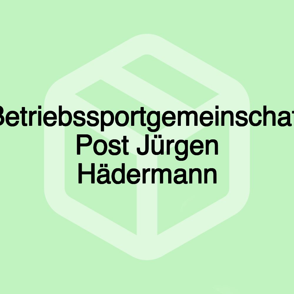 Betriebssportgemeinschaft Post Jürgen Hädermann