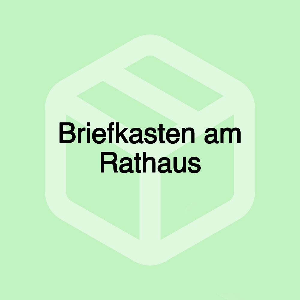 Briefkasten am Rathaus