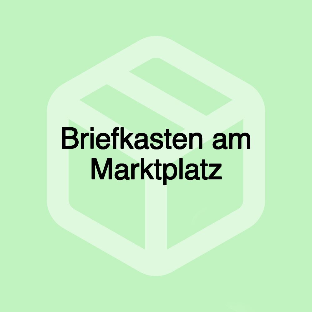 Briefkasten am Marktplatz