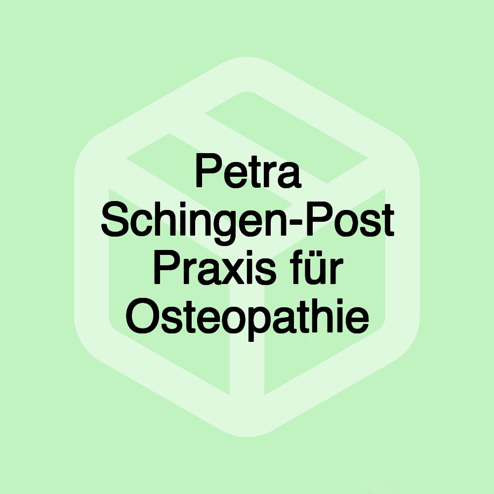 Petra Schingen-Post Praxis für Osteopathie