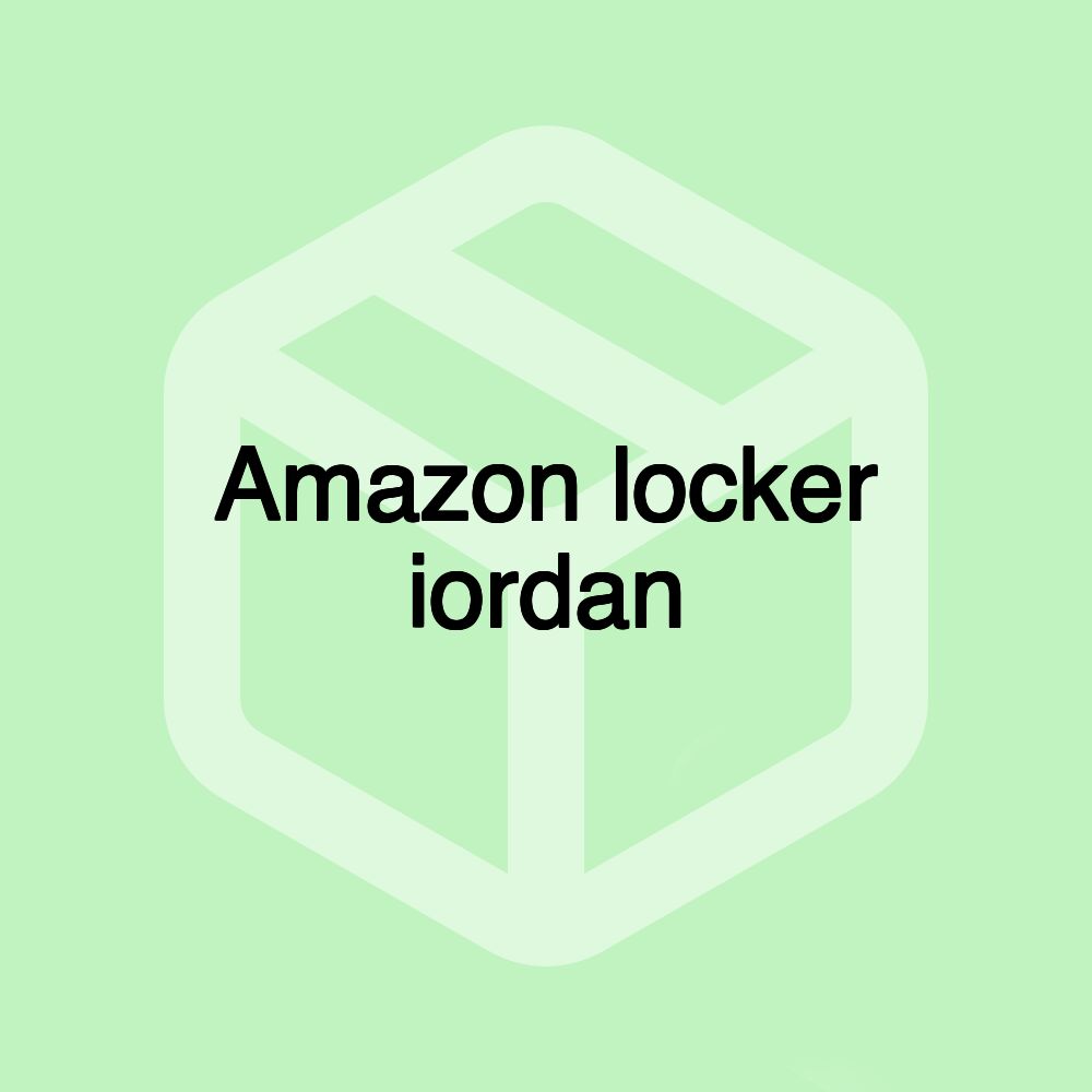 Amazon locker iordan