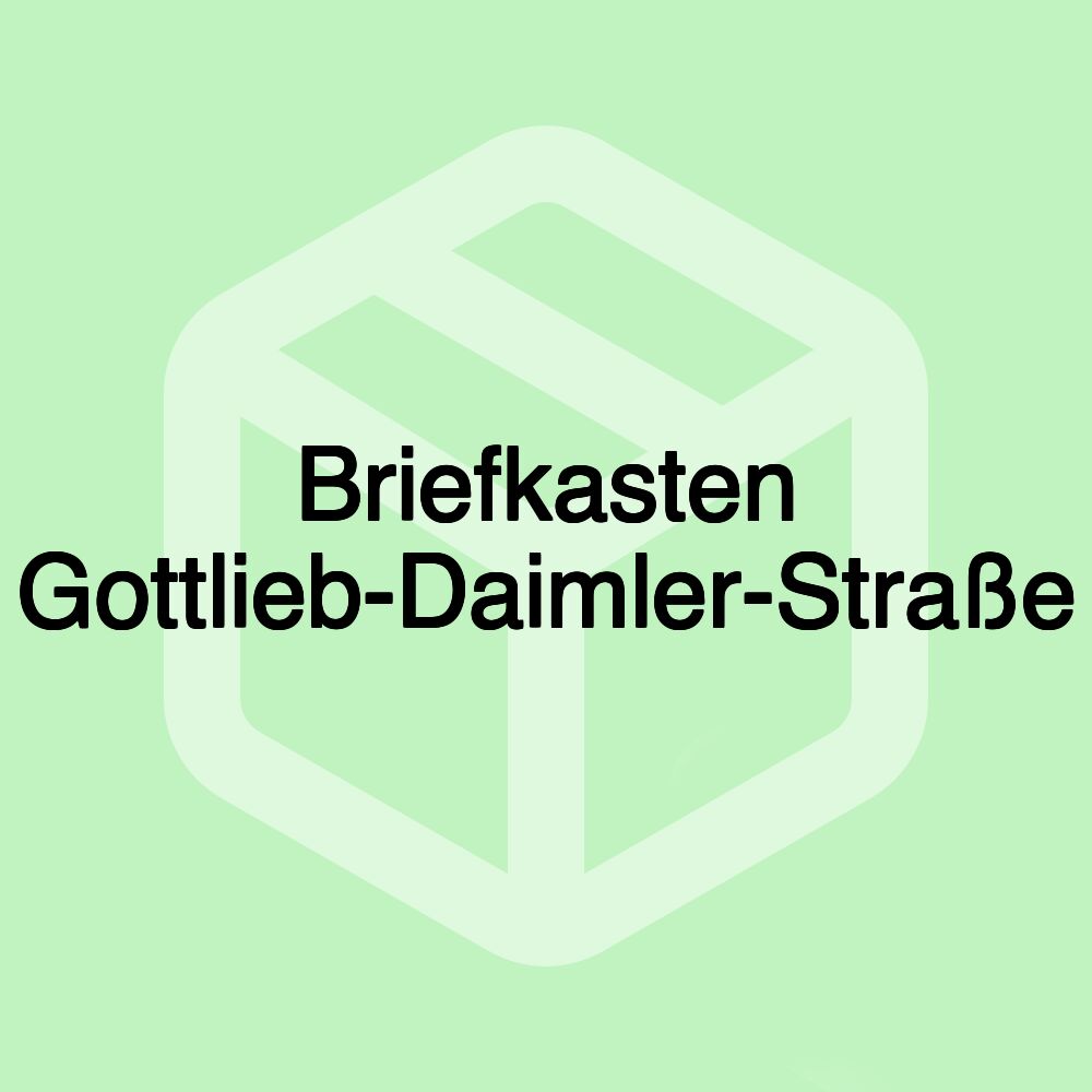 Briefkasten Gottlieb-Daimler-Straße