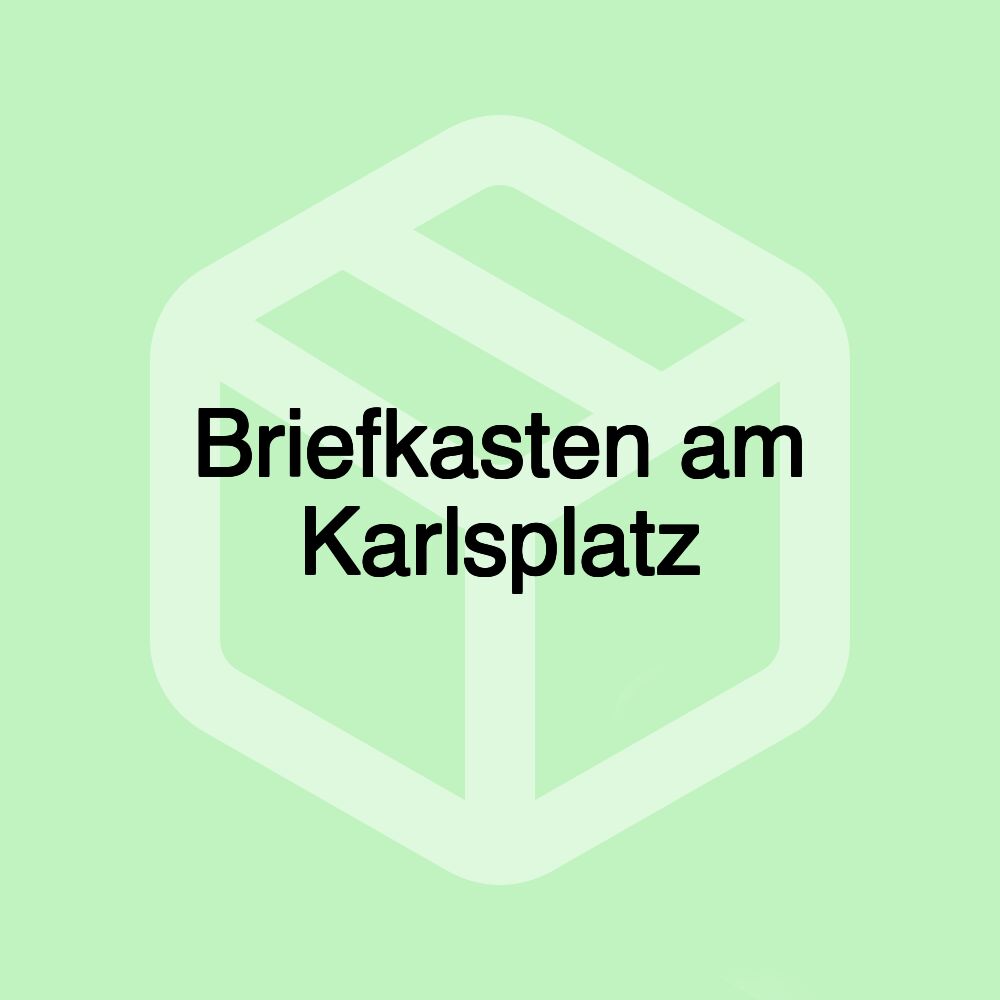 Briefkasten am Karlsplatz